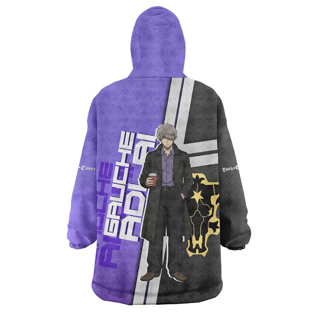 Black Clover Gauche Adlai Wearable Blanket Hoodie Anime Illustration Style