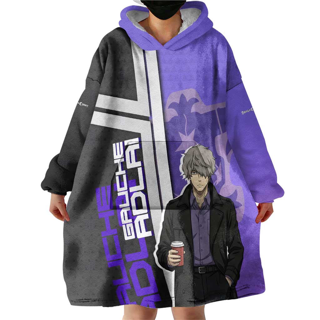 Black Clover Gauche Adlai Wearable Blanket Hoodie Anime Illustration Style
