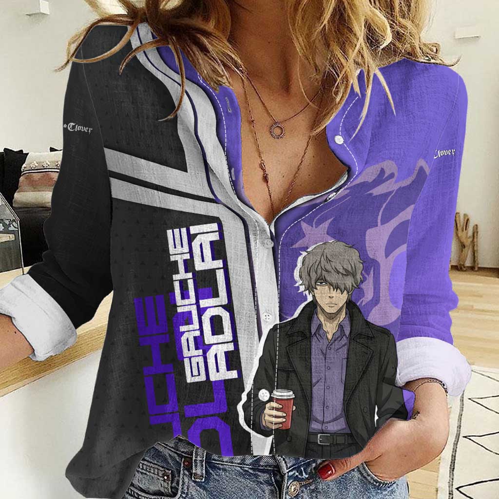 Black Clover Gauche Adlai Women Casual Shirt Anime Illustration Style