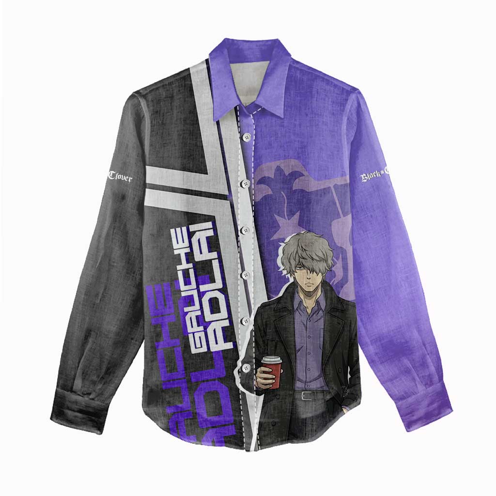 Black Clover Gauche Adlai Women Casual Shirt Anime Illustration Style
