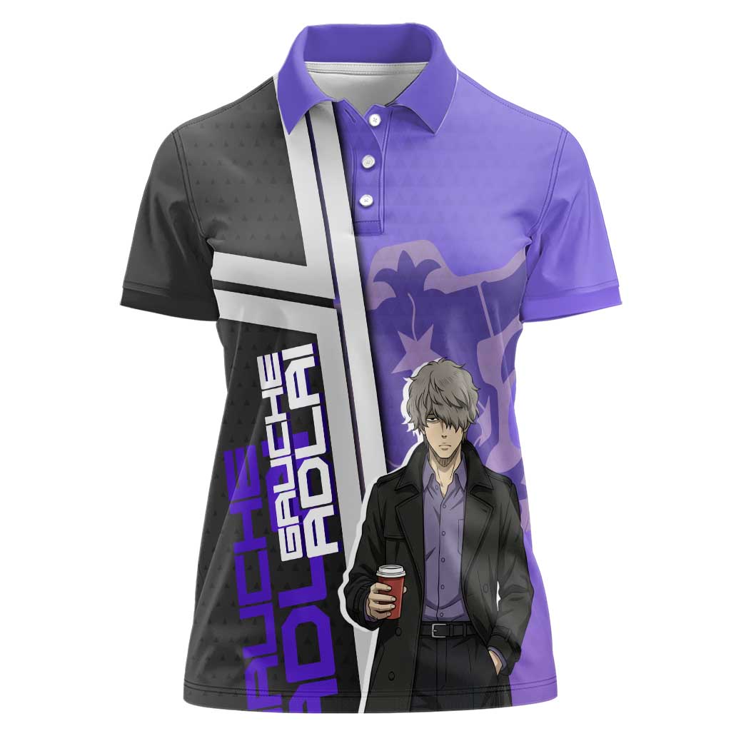 Black Clover Gauche Adlai Women Polo Shirt Anime Illustration Style