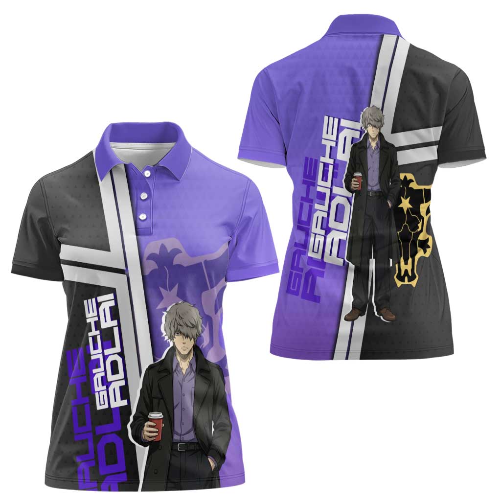 Black Clover Gauche Adlai Women Polo Shirt Anime Illustration Style