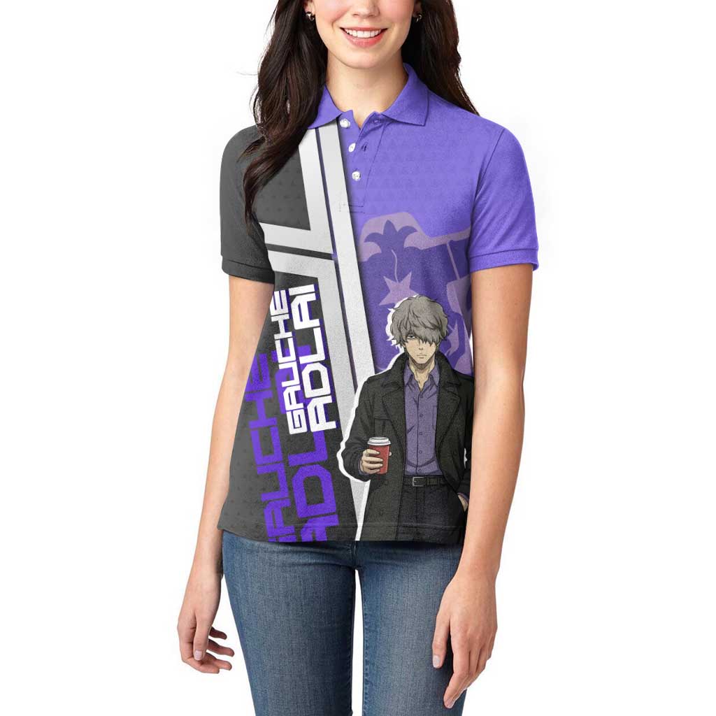 Black Clover Gauche Adlai Women Polo Shirt Anime Illustration Style