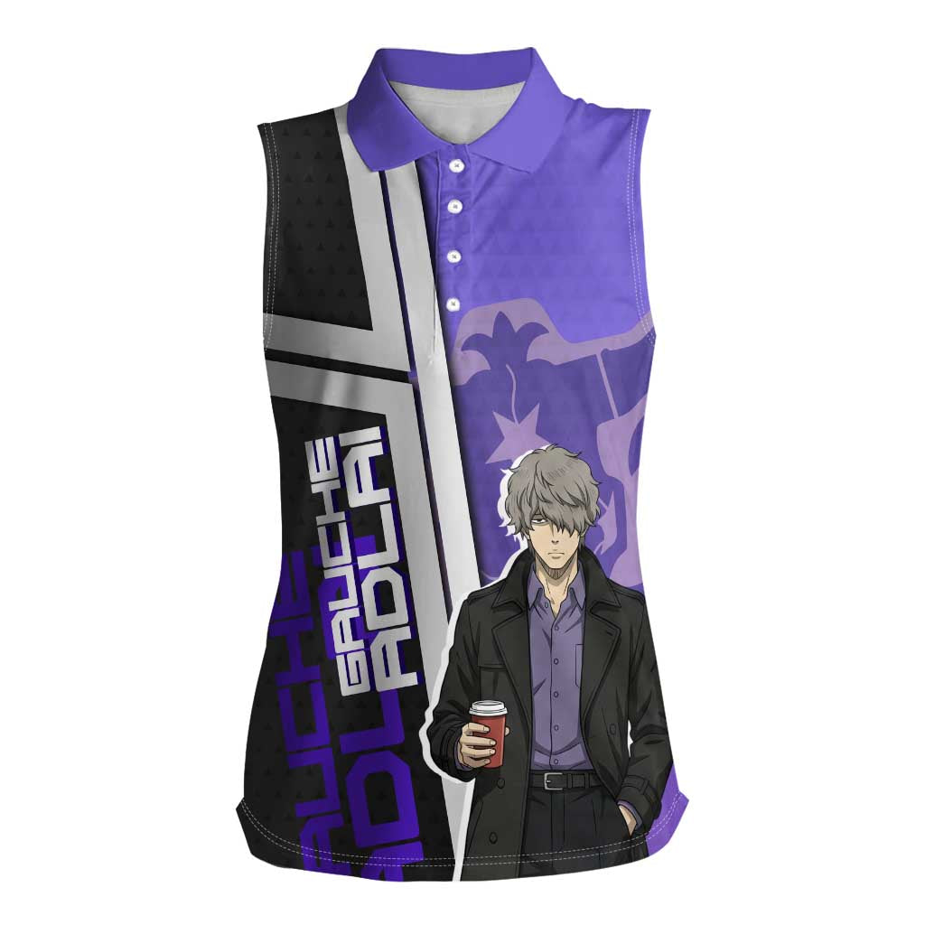 Black Clover Gauche Adlai Women Sleeveless Polo Shirt Anime Illustration Style