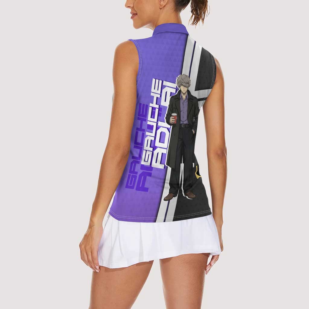 Black Clover Gauche Adlai Women Sleeveless Polo Shirt Anime Illustration Style