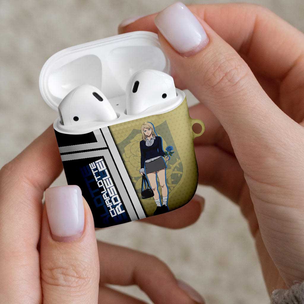 Black Clover Charlotte Roselei AirPods Case Anime Illustration Style