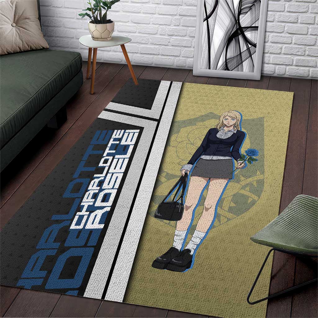 Black Clover Charlotte Roselei Area Rug Anime Illustration Style