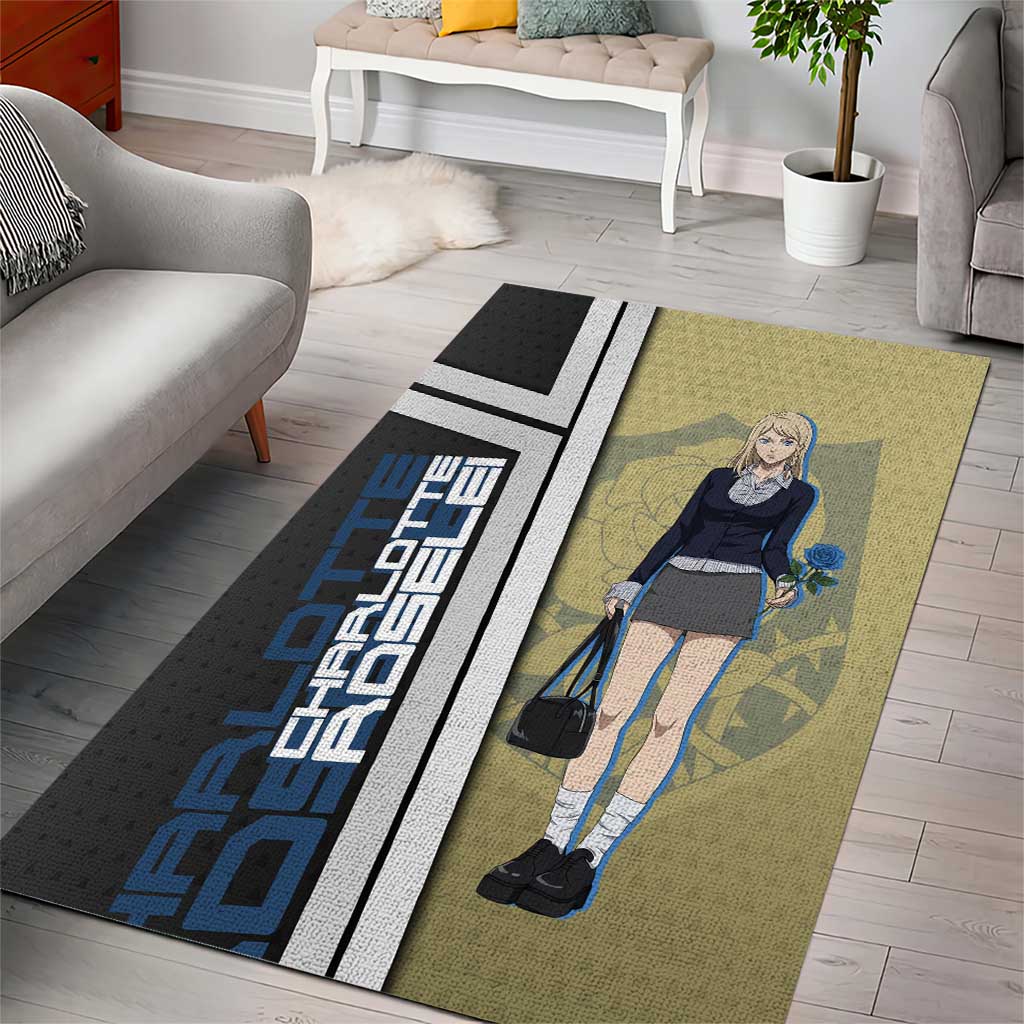Black Clover Charlotte Roselei Area Rug Anime Illustration Style