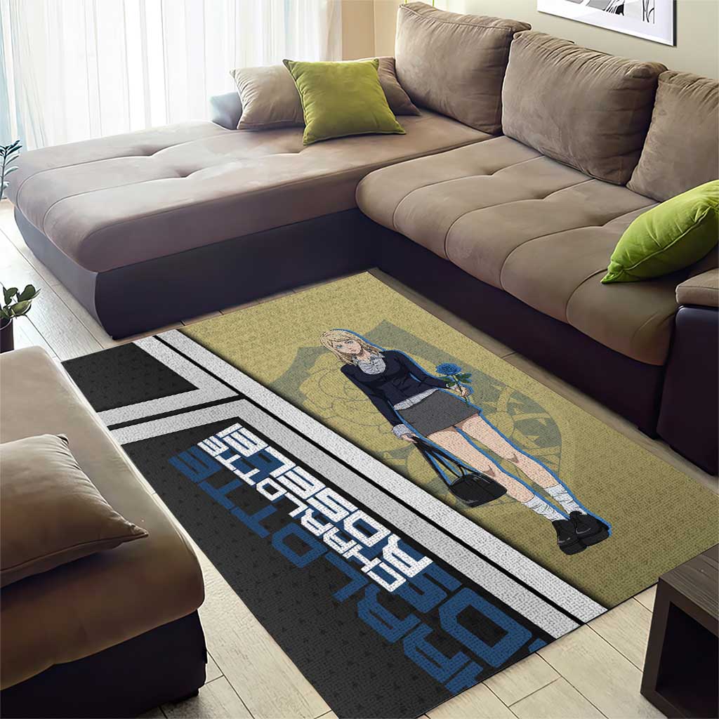 Black Clover Charlotte Roselei Area Rug Anime Illustration Style