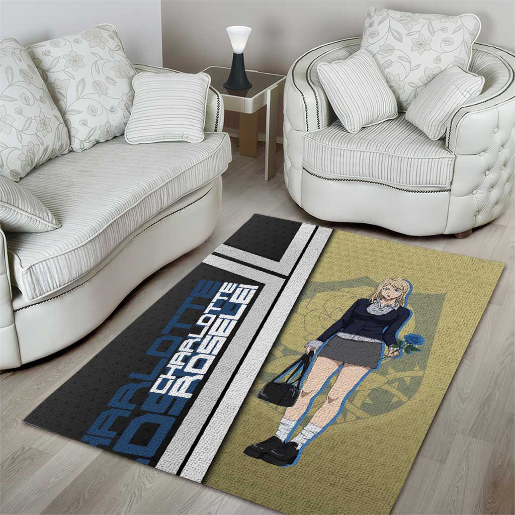 Black Clover Charlotte Roselei Area Rug Anime Illustration Style