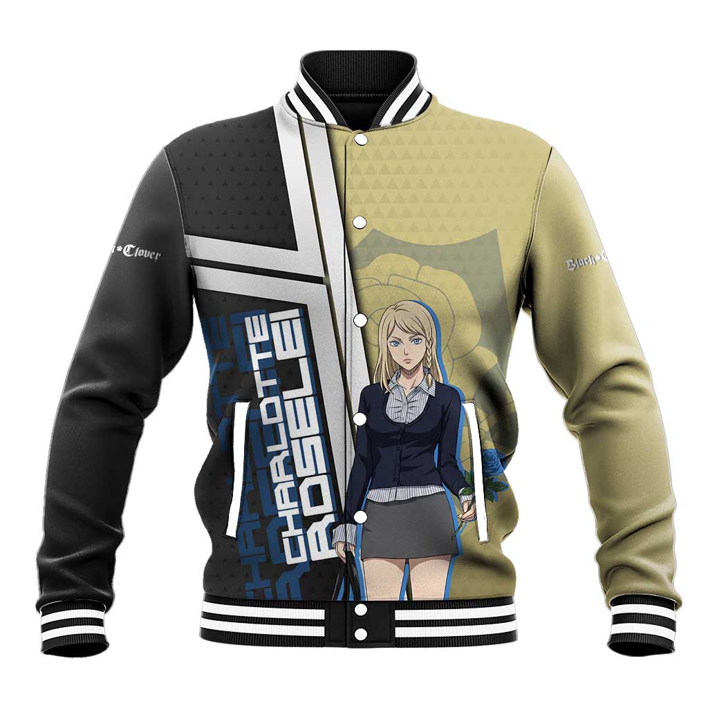 Black Clover Charlotte Roselei Baseball Jacket Anime Illustration Style