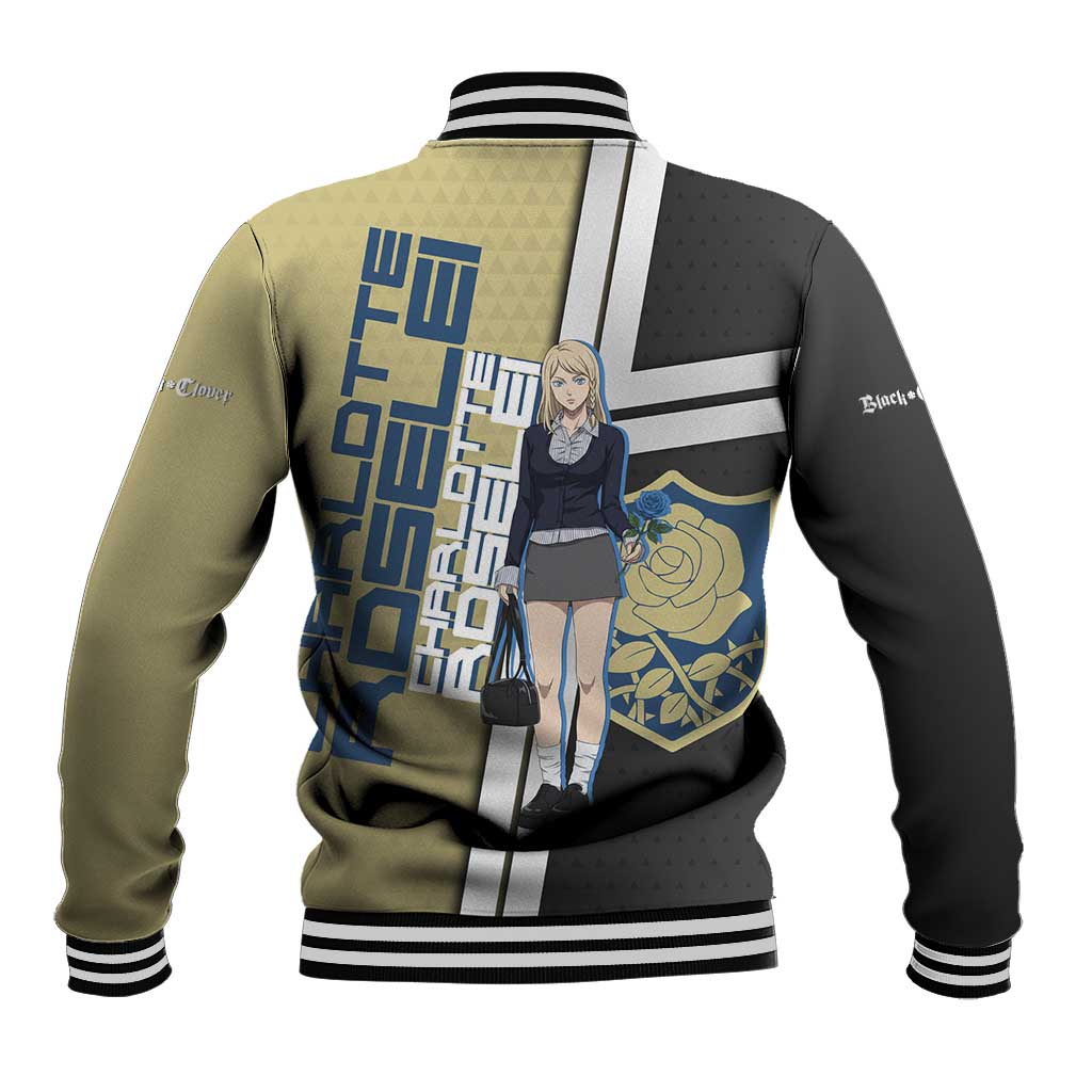 Black Clover Charlotte Roselei Baseball Jacket Anime Illustration Style