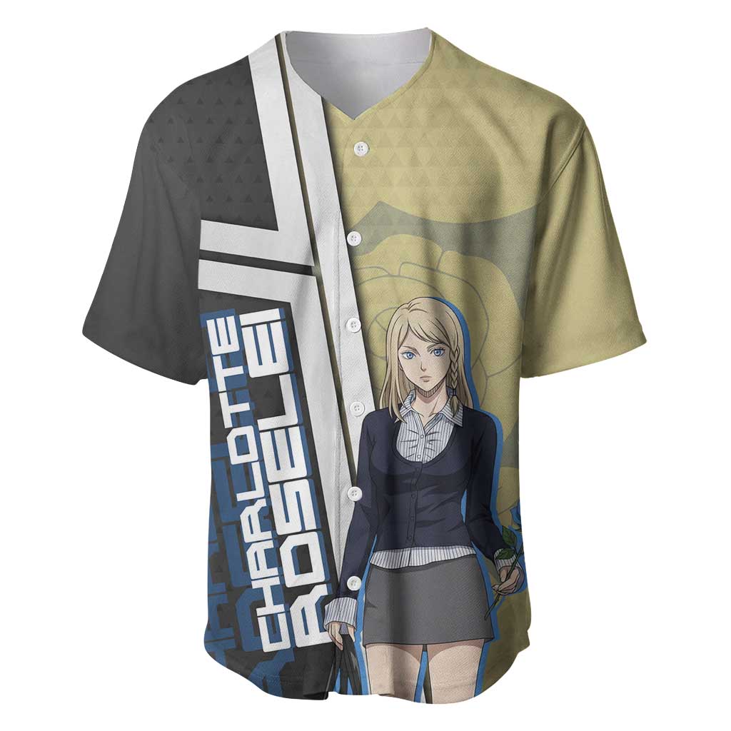 Black Clover Charlotte Roselei Baseball Jersey Anime Illustration Style