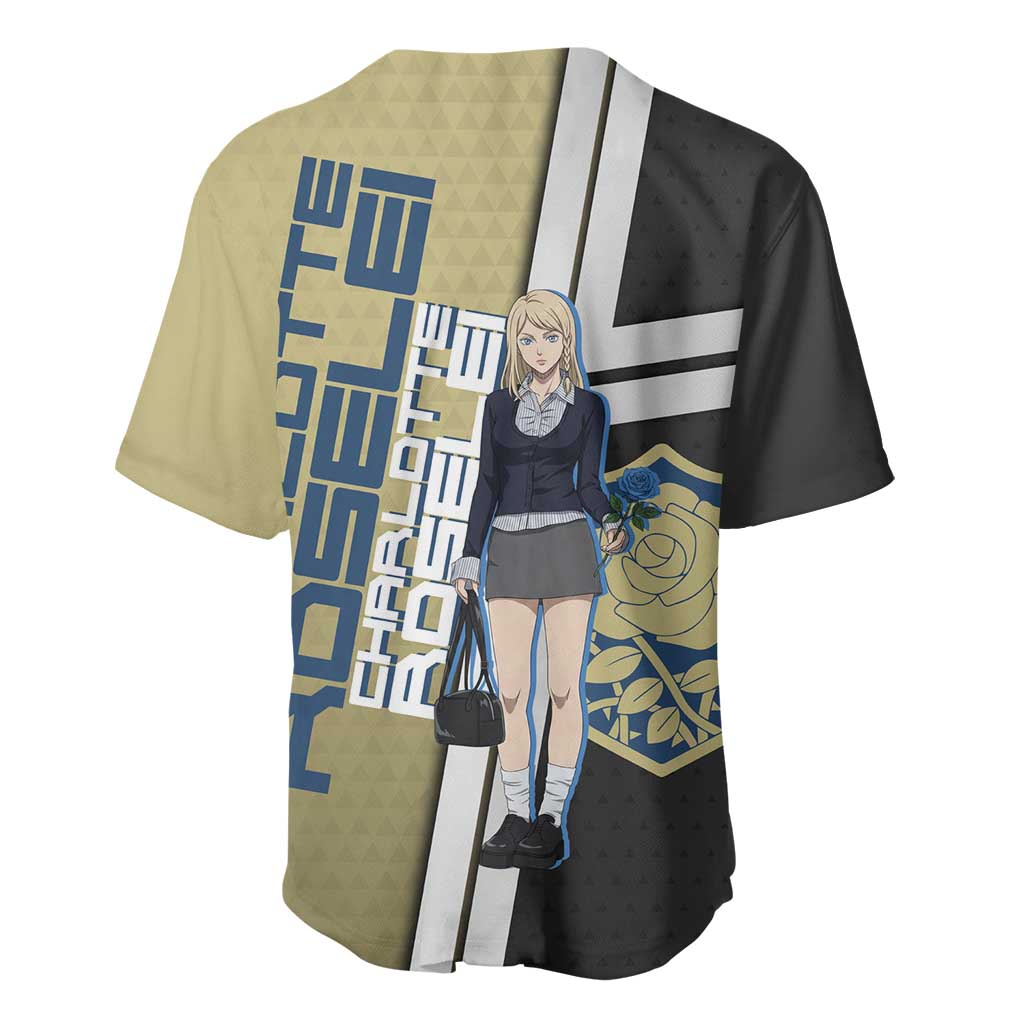 Black Clover Charlotte Roselei Baseball Jersey Anime Illustration Style
