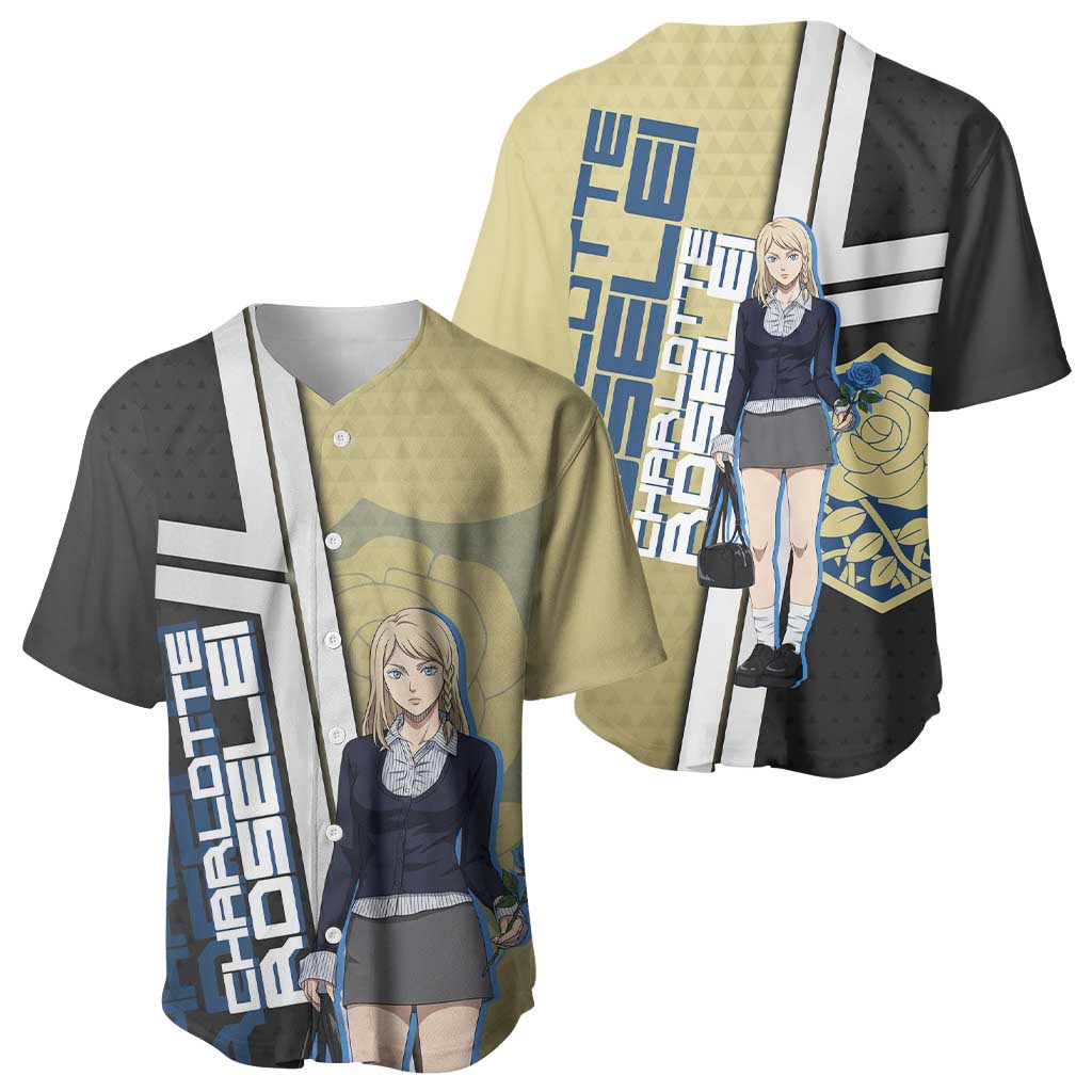 Black Clover Charlotte Roselei Baseball Jersey Anime Illustration Style