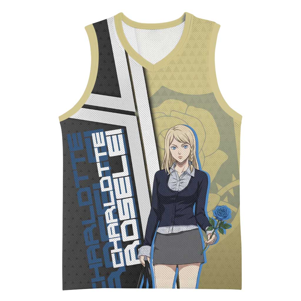 Black Clover Charlotte Roselei Basketball Jersey Anime Illustration Style
