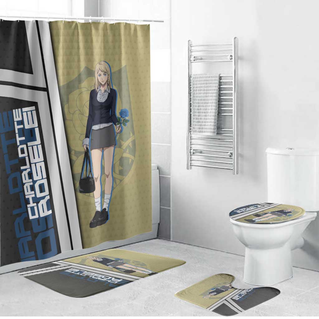 Black Clover Charlotte Roselei Bathroom Set Anime Illustration Style