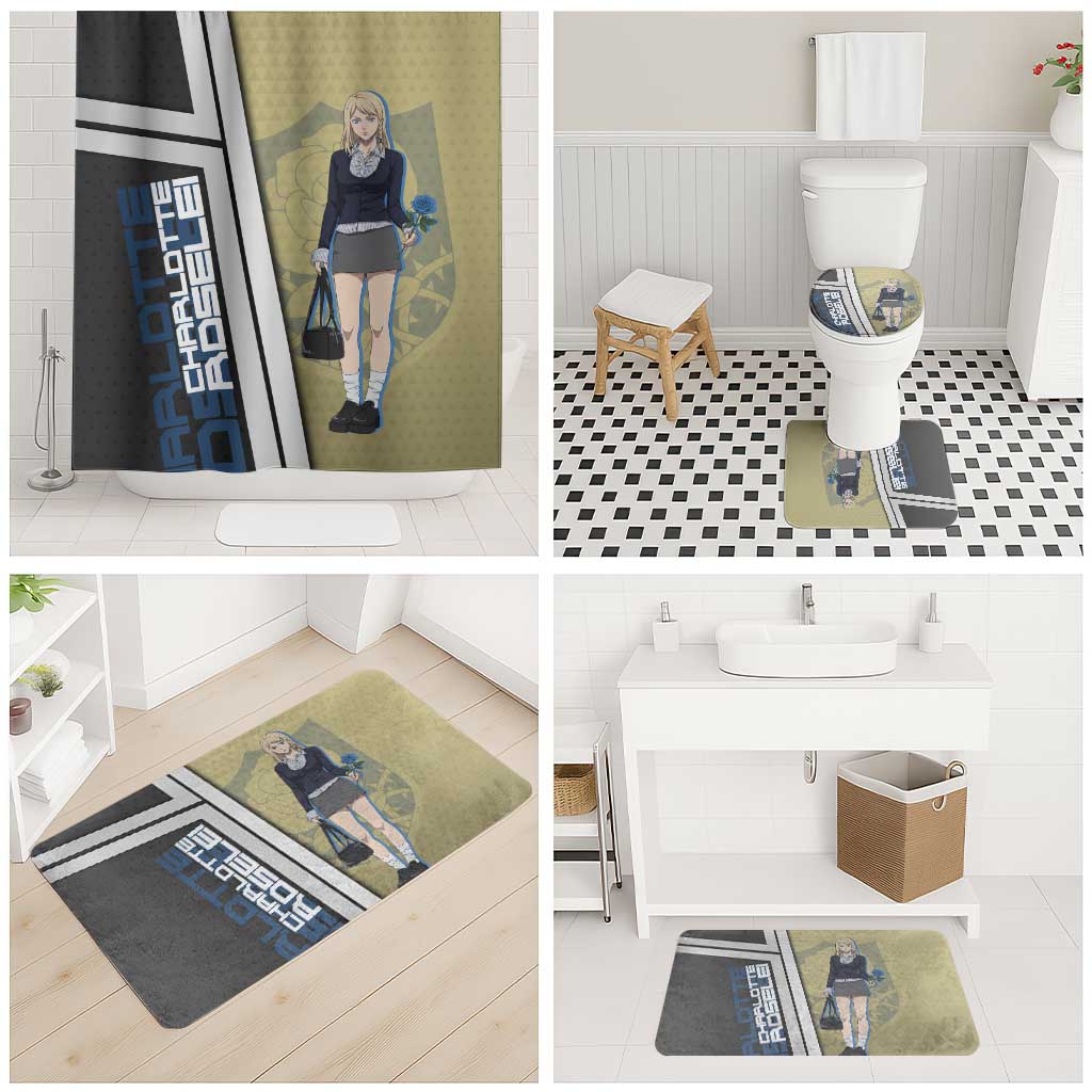 Black Clover Charlotte Roselei Bathroom Set Anime Illustration Style