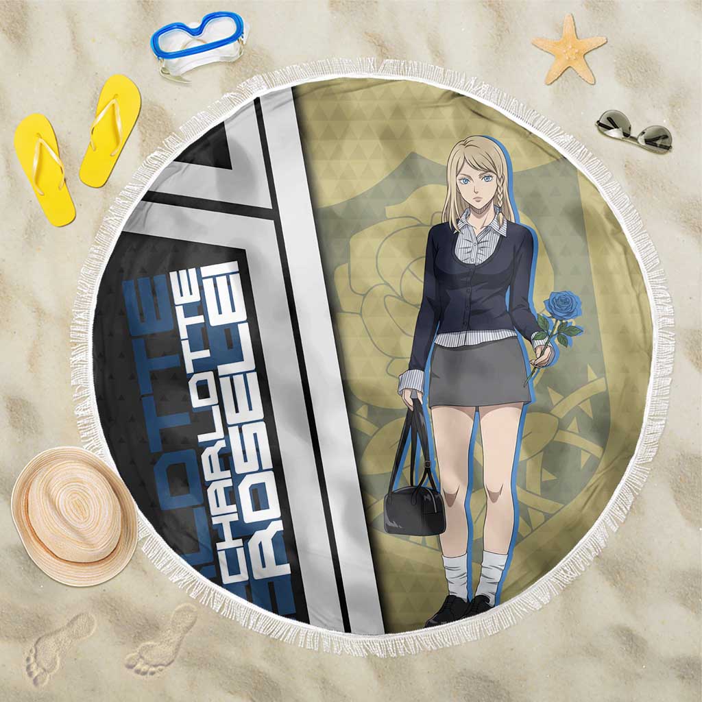 Black Clover Charlotte Roselei Beach Blanket Anime Illustration Style