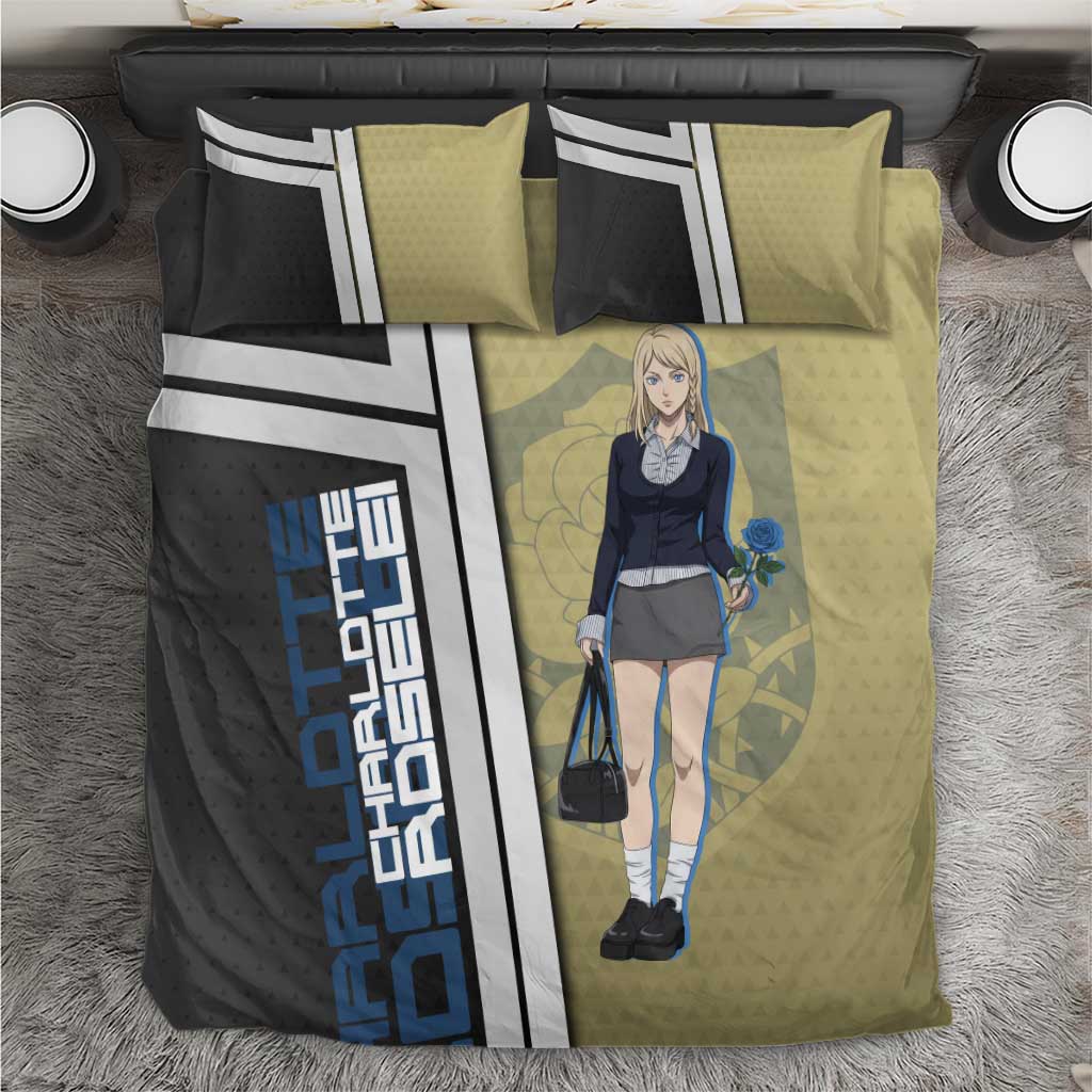 Black Clover Charlotte Roselei Bedding Set Anime Illustration Style