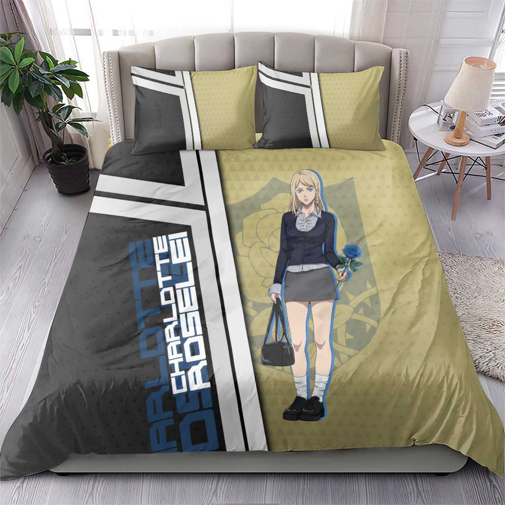 Black Clover Charlotte Roselei Bedding Set Anime Illustration Style