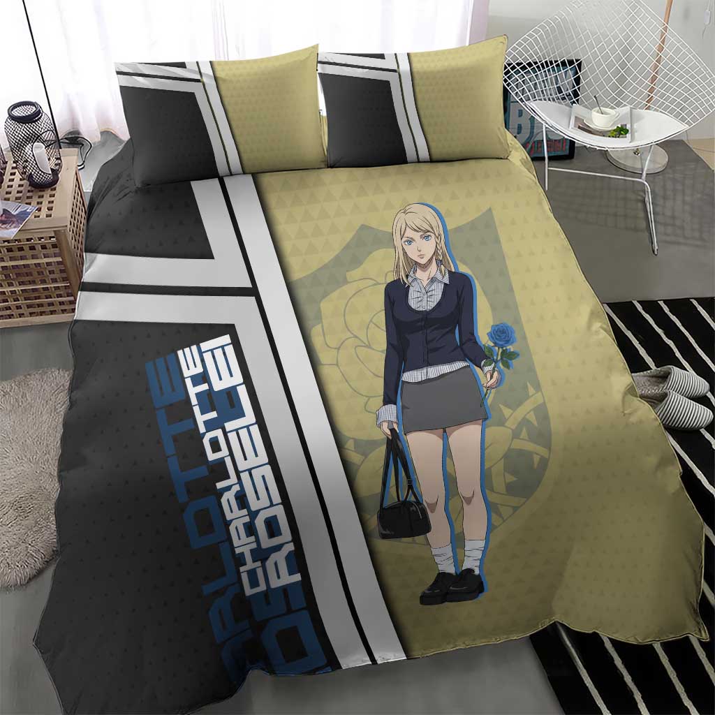 Black Clover Charlotte Roselei Bedding Set Anime Illustration Style