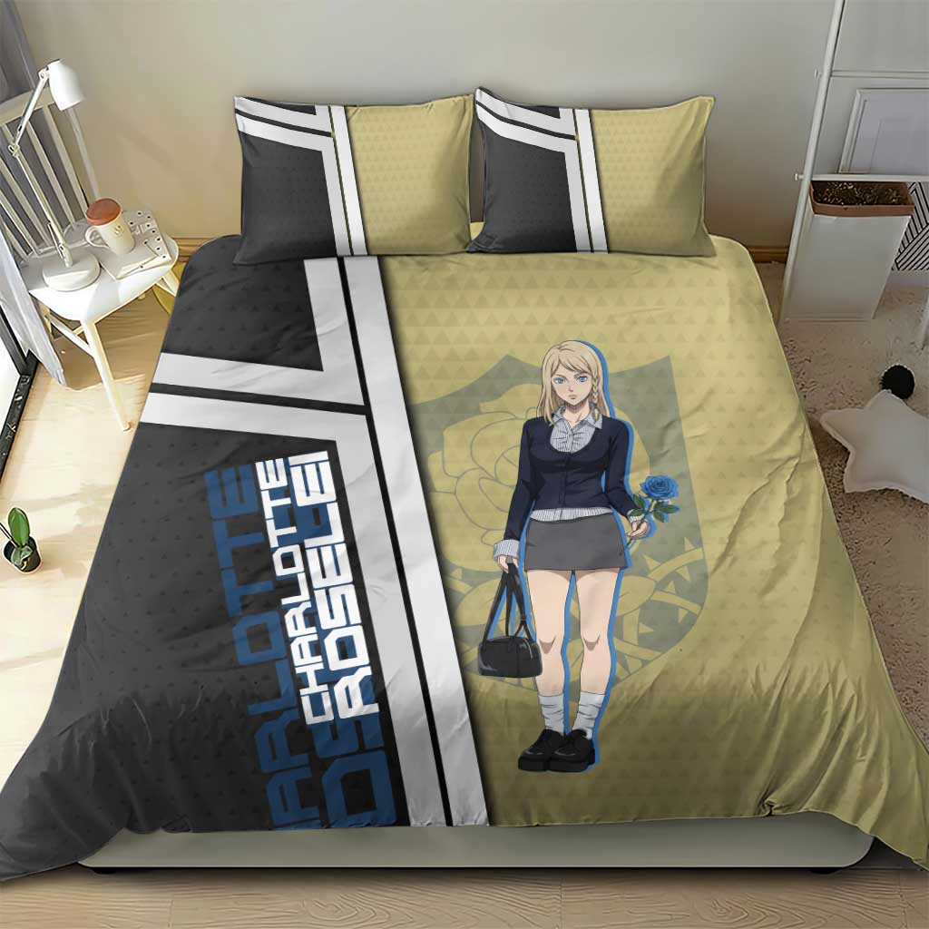 Black Clover Charlotte Roselei Bedding Set Anime Illustration Style