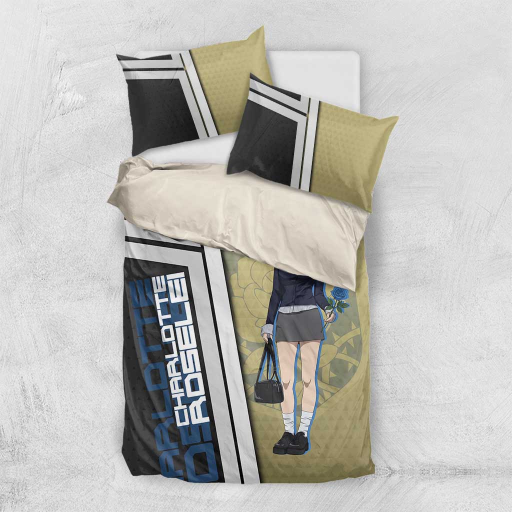 Black Clover Charlotte Roselei Bedding Set Anime Illustration Style