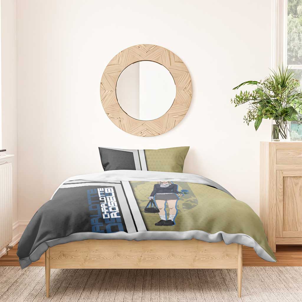 Black Clover Charlotte Roselei Bedding Set Anime Illustration Style