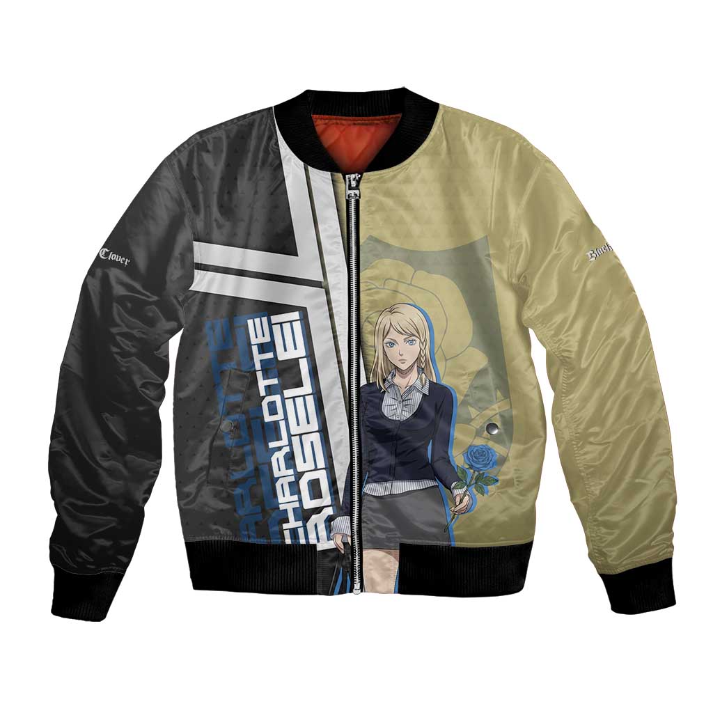 Black Clover Charlotte Roselei Bomber Jacket Anime Illustration Style