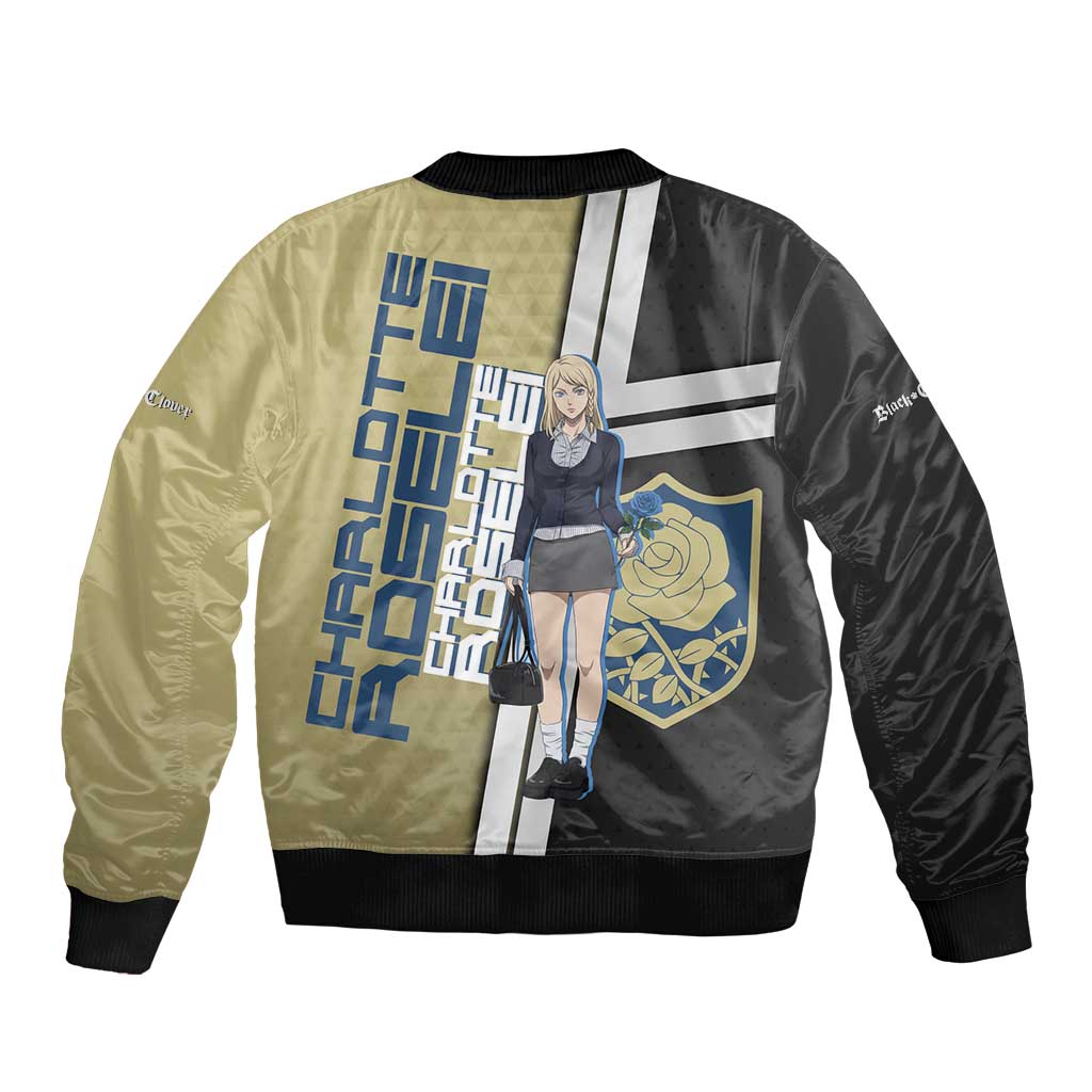 Black Clover Charlotte Roselei Bomber Jacket Anime Illustration Style