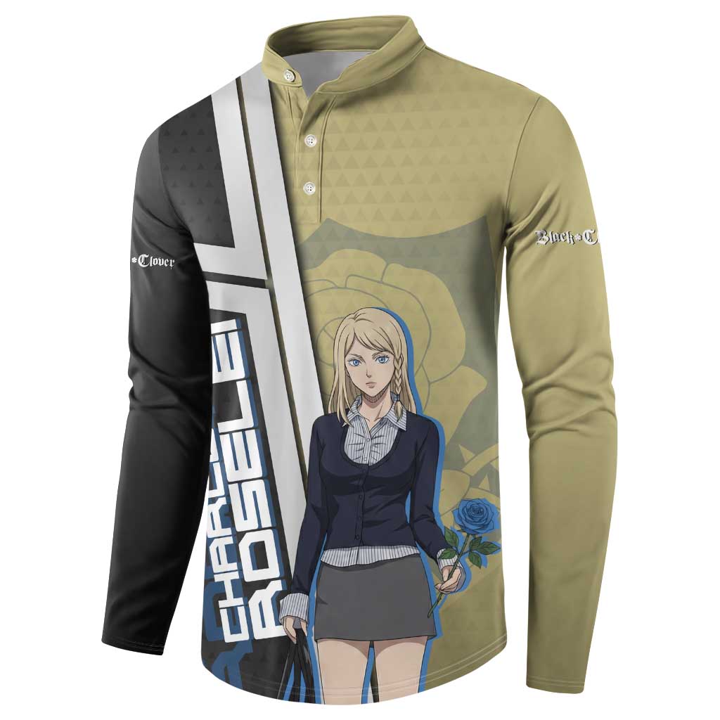 Black Clover Charlotte Roselei Button Sweatshirt Anime Illustration Style