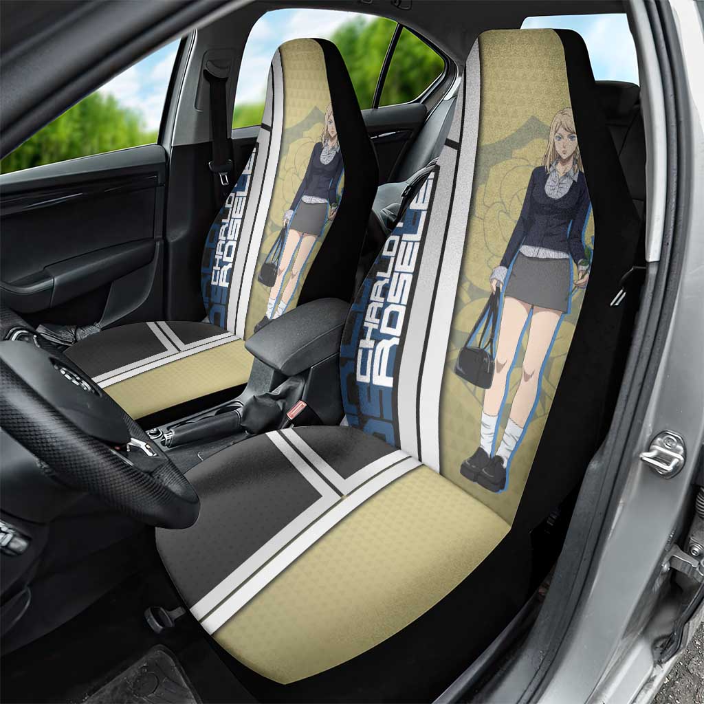 Black Clover Charlotte Roselei Car Seat Cover Anime Illustration Style