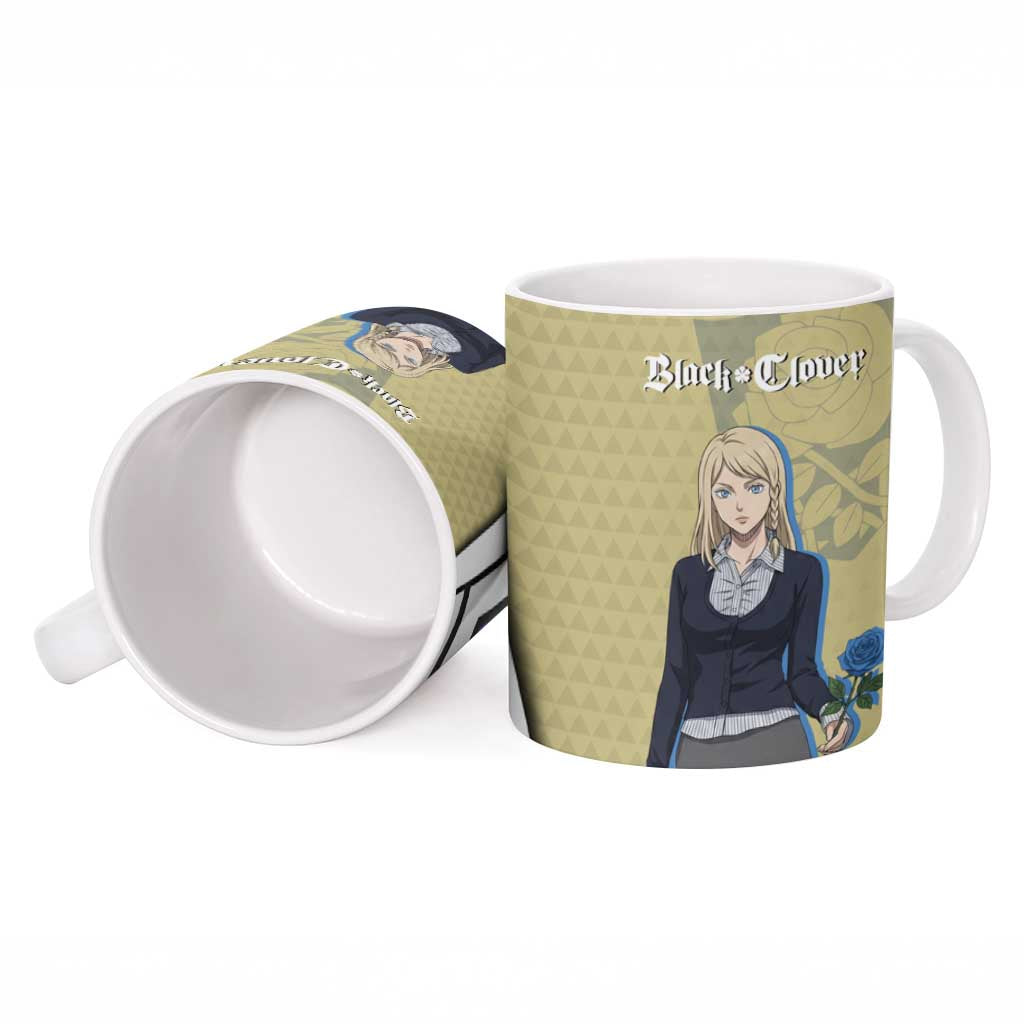 Black Clover Charlotte Roselei Ceramic Mug Anime Illustration Style