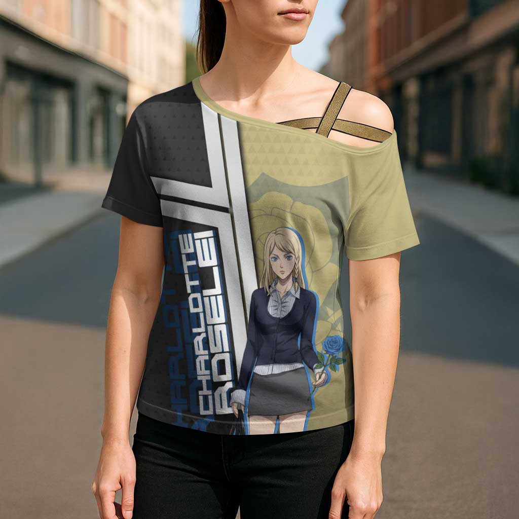 Black Clover Charlotte Roselei Cross Shoulder Shirt Anime Illustration Style