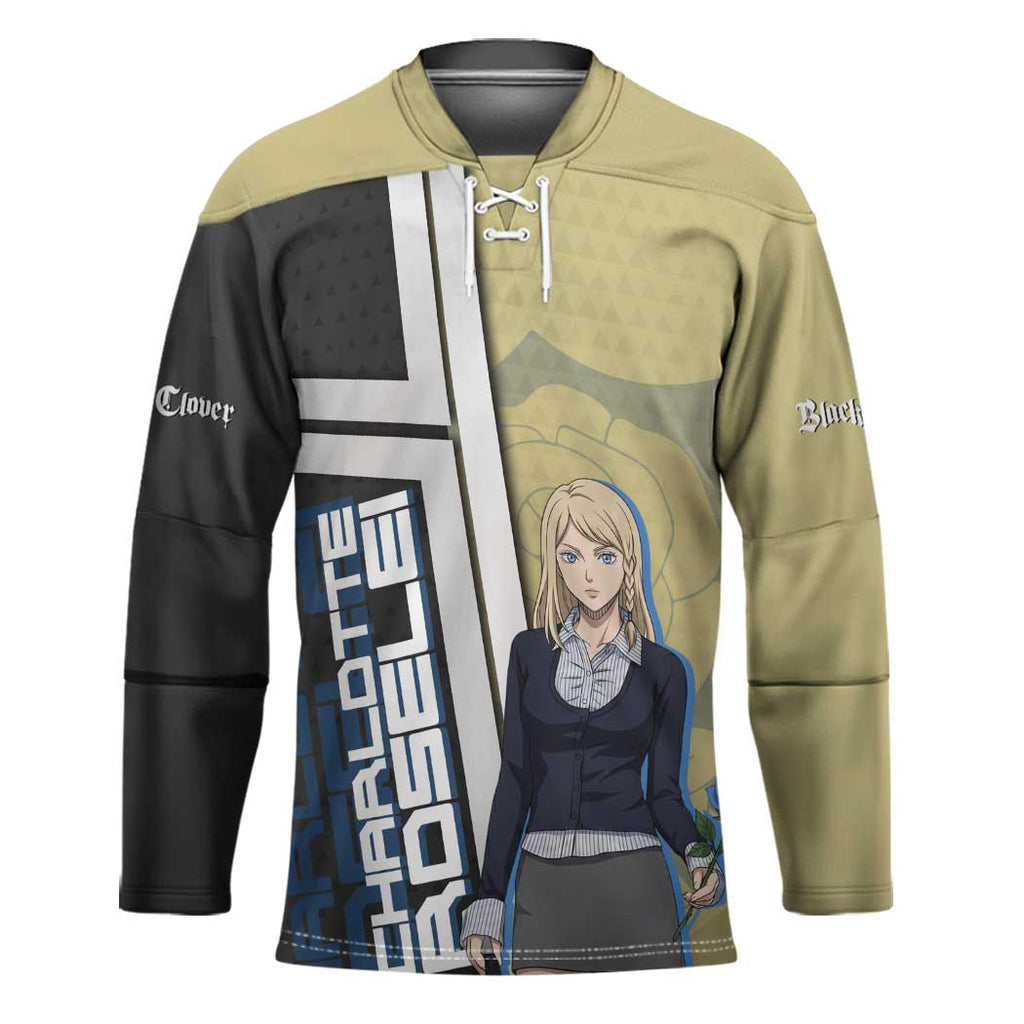 Black Clover Charlotte Roselei Hockey Jersey Anime Illustration Style