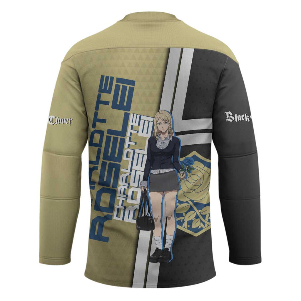 Black Clover Charlotte Roselei Hockey Jersey Anime Illustration Style