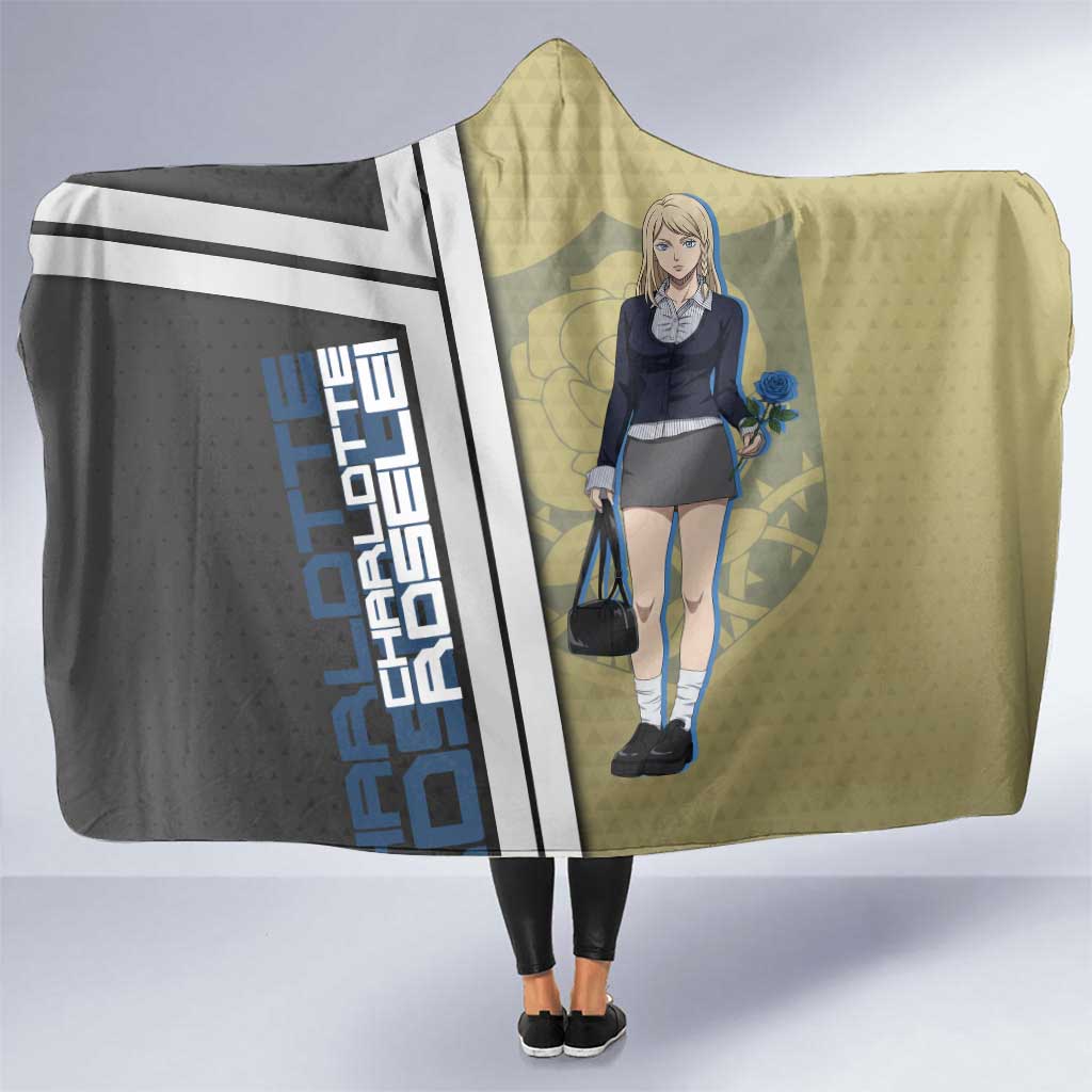 Black Clover Charlotte Roselei Hooded Blanket Anime Illustration Style