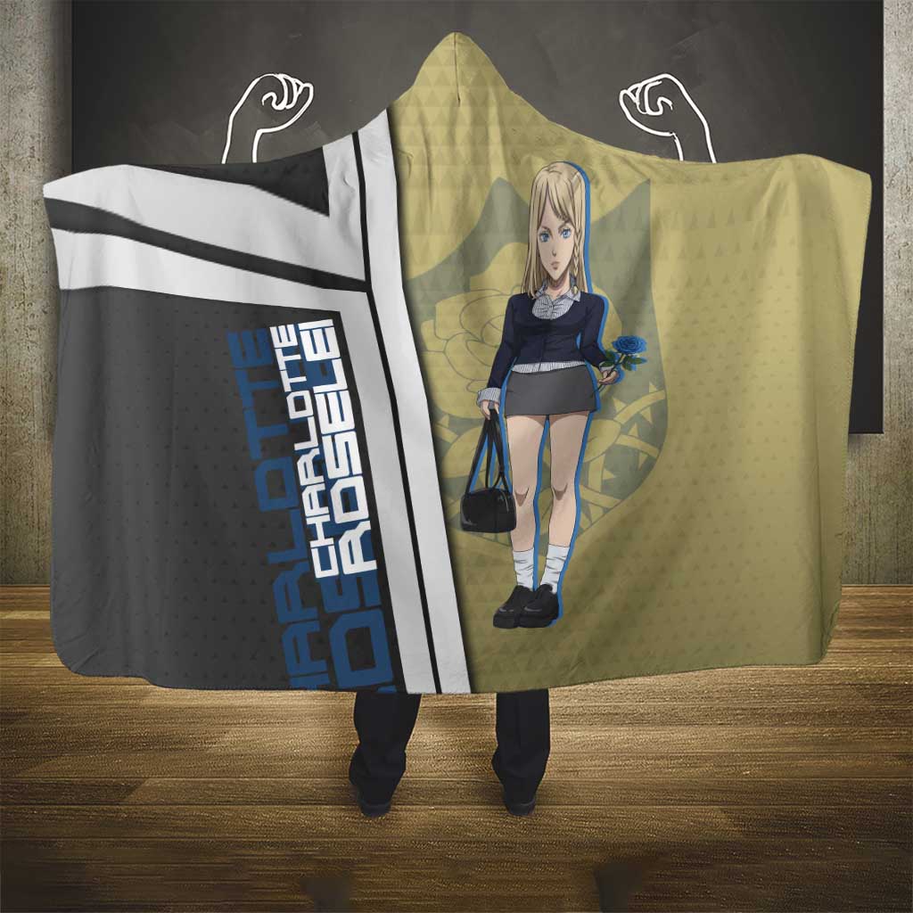 Black Clover Charlotte Roselei Hooded Blanket Anime Illustration Style