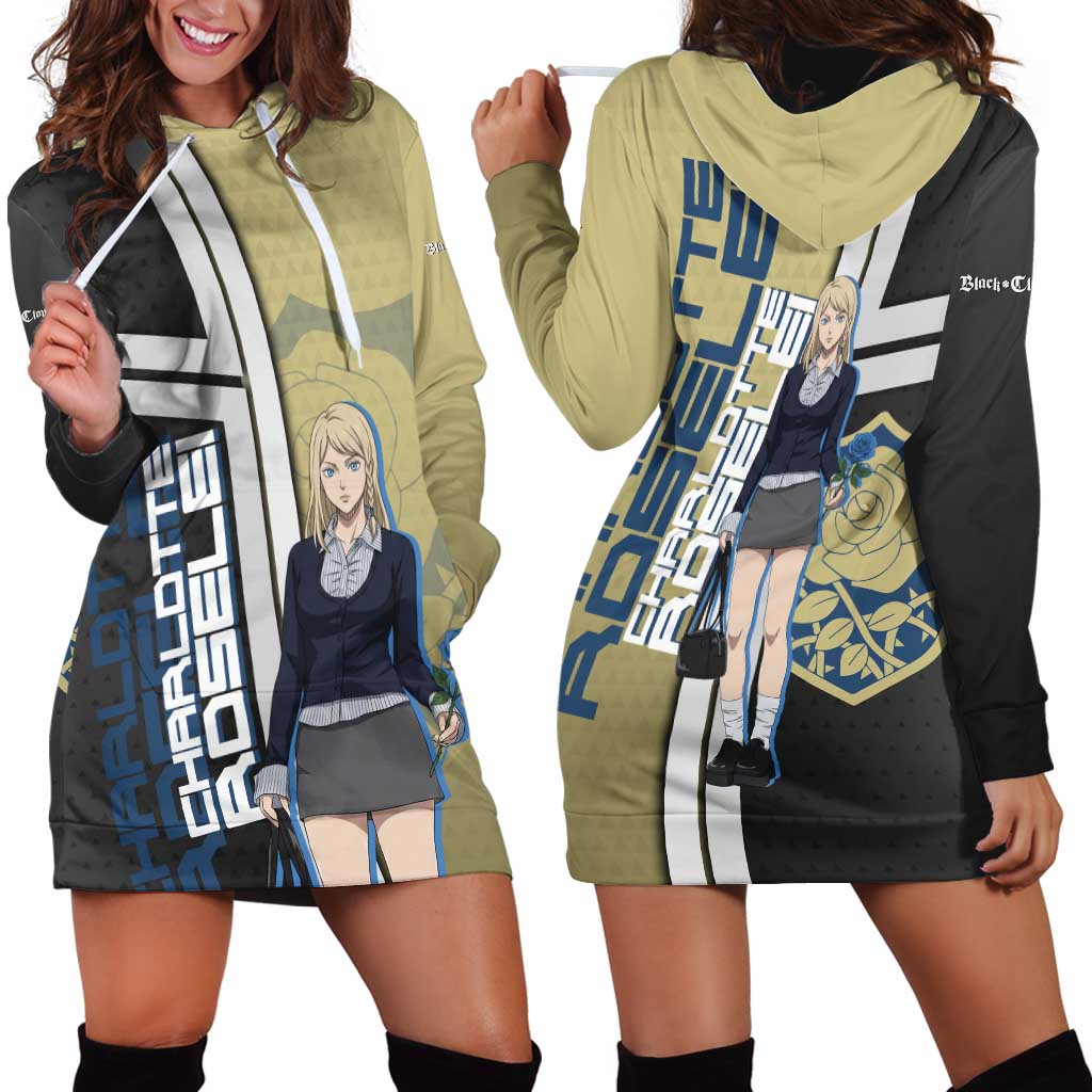 Black Clover Charlotte Roselei Hoodie Dress Anime Illustration Style