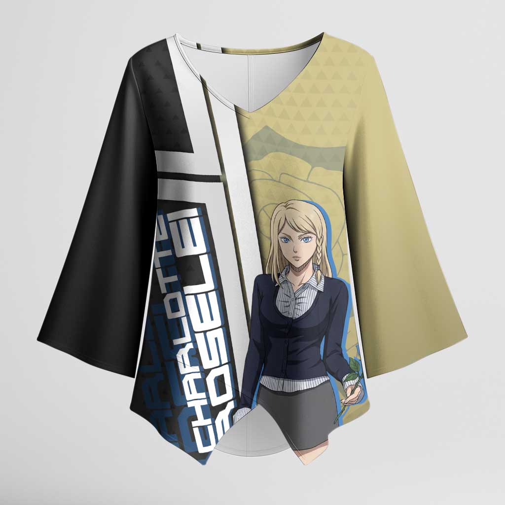 Black Clover Charlotte Roselei Kimono Sleeve Blouse Anime Illustration Style