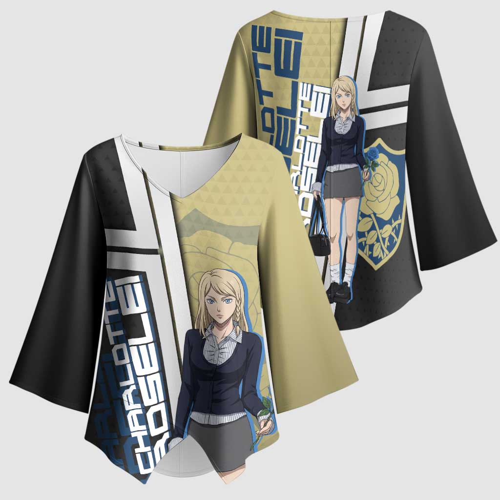Black Clover Charlotte Roselei Kimono Sleeve Blouse Anime Illustration Style