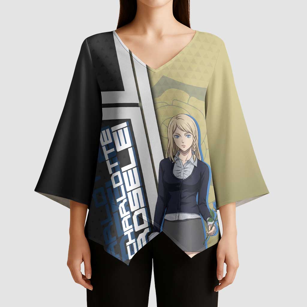 Black Clover Charlotte Roselei Kimono Sleeve Blouse Anime Illustration Style