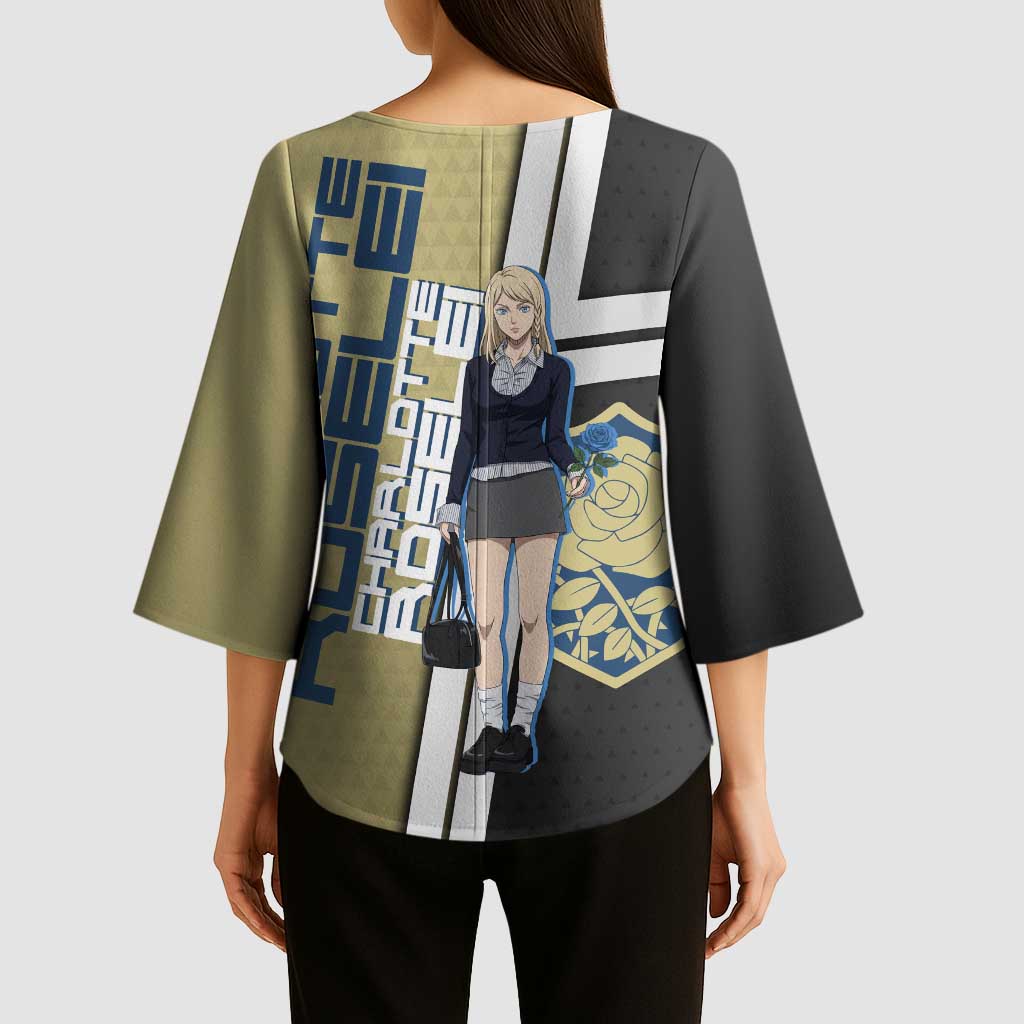 Black Clover Charlotte Roselei Kimono Sleeve Blouse Anime Illustration Style