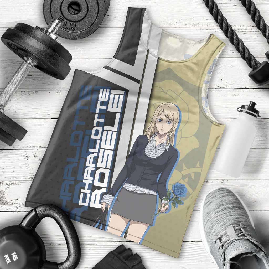 Black Clover Charlotte Roselei Men Tank Top Anime Illustration Style