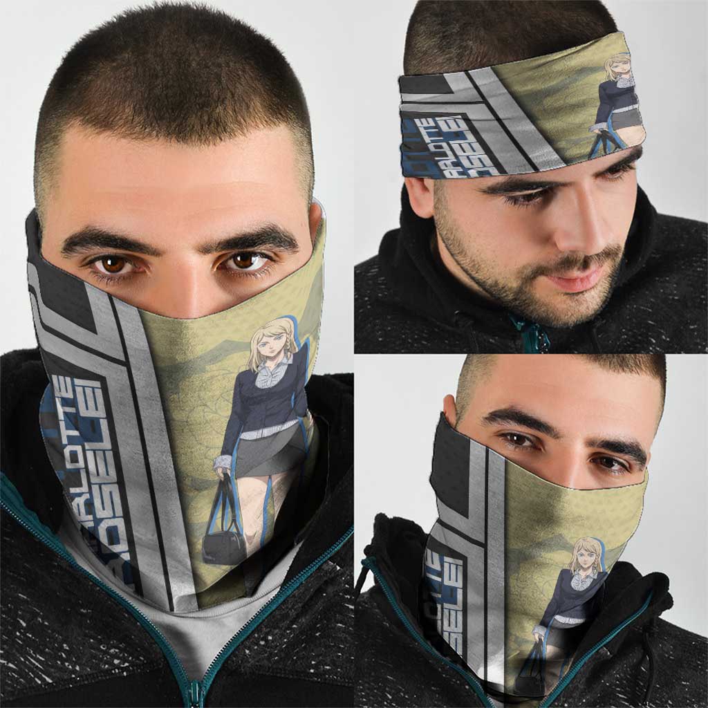 Black Clover Charlotte Roselei Neck Gaiter Anime Illustration Style