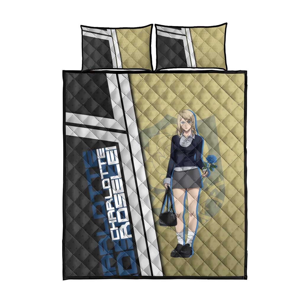 Black Clover Charlotte Roselei Quilt Bed Set Anime Illustration Style