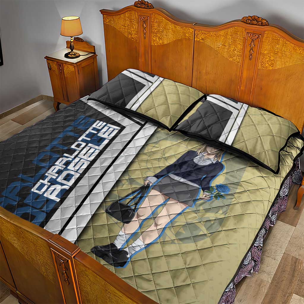 Black Clover Charlotte Roselei Quilt Bed Set Anime Illustration Style