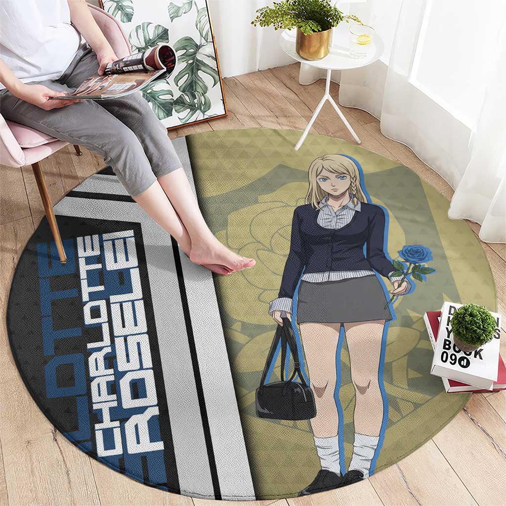 Black Clover Charlotte Roselei Round Carpet Anime Illustration Style