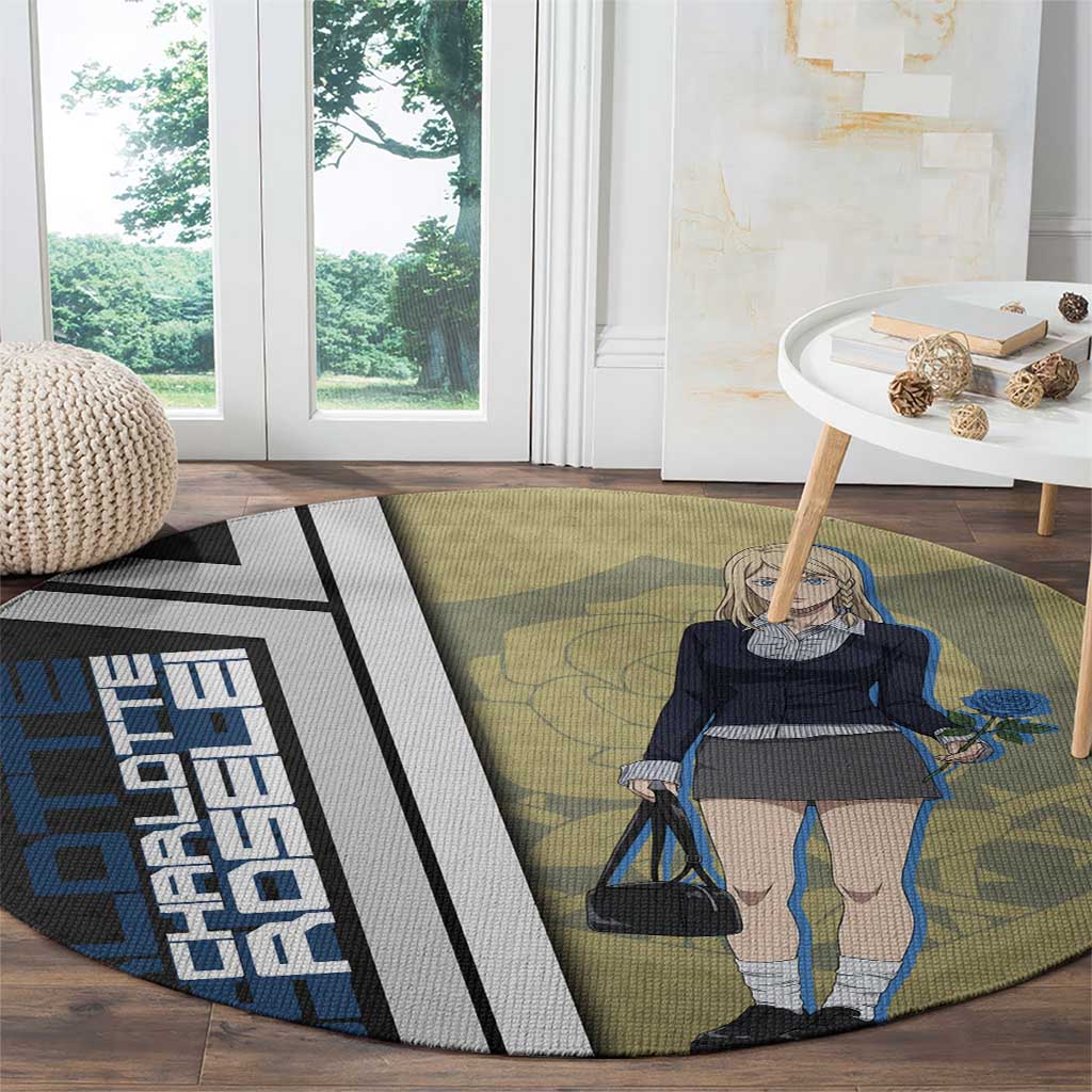 Black Clover Charlotte Roselei Round Carpet Anime Illustration Style